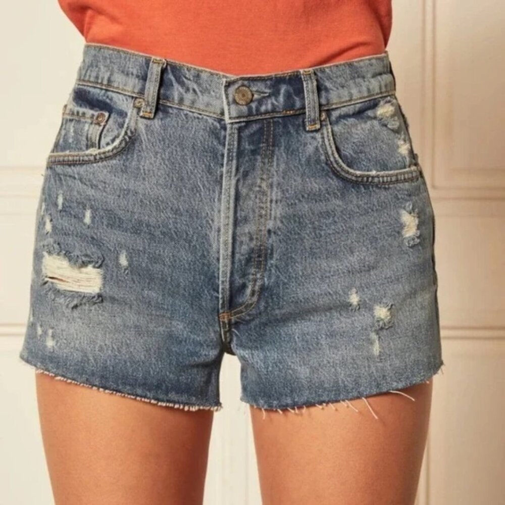 Boyish The Cody High Rise Jean Shorts Size 28
